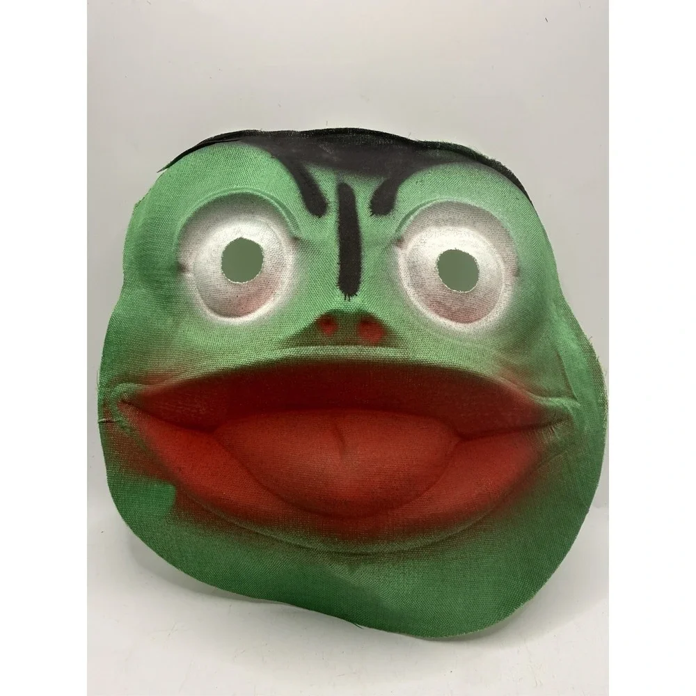 Vintage Child's Halloween Masks 1960's Frog
